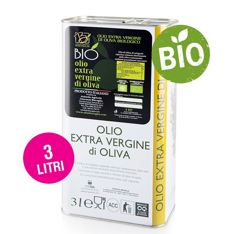 Olio Oliva Bio Bisceglie - 3 litri