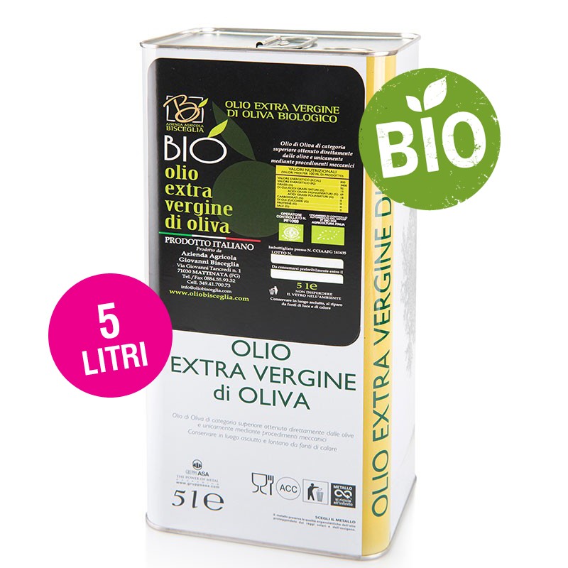 Olio Oliva Bio Bisceglie - 5 litri