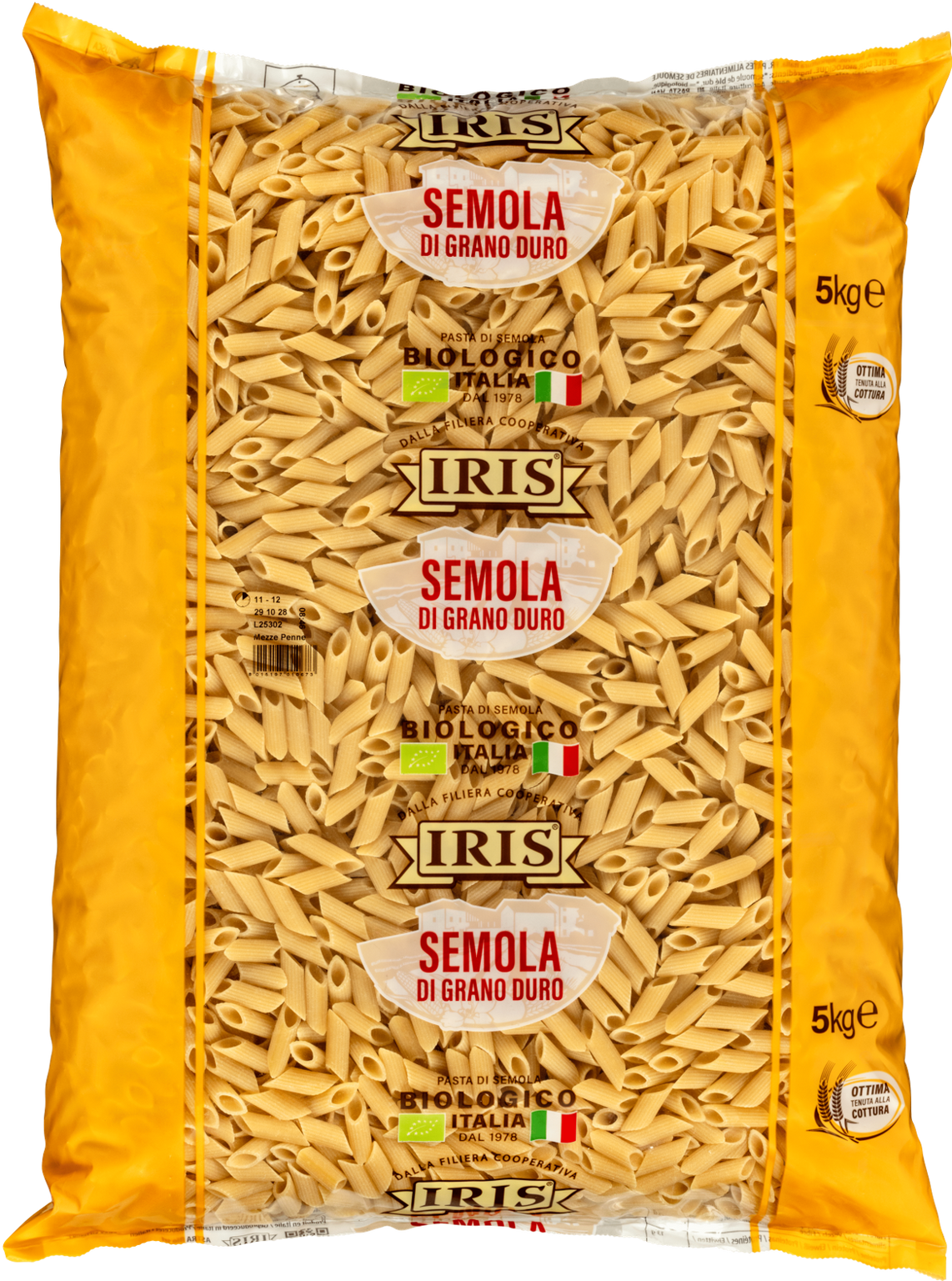 Mezze penne semola bio IRIS 5 kg - immagine 2