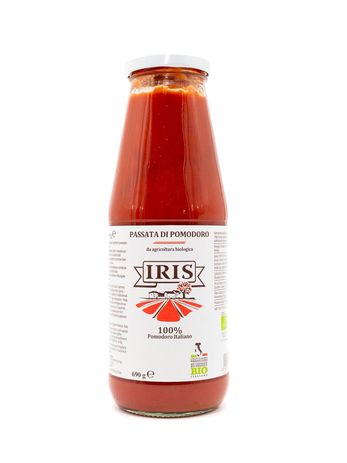 Passata di pomodoro bio IRIS 690g (12 pezzi)