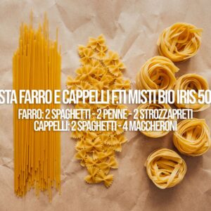 Pasta Farro e Cappelli f.ti misti Bio IRIS 500g