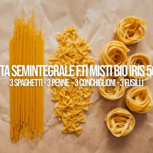 Pasta Semolato (semintegrale) f.ti misti Bio IRIS 500g: