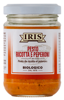 Pesto Ricotta e Peperoni bio IRIS 120g - 6 pezzi
