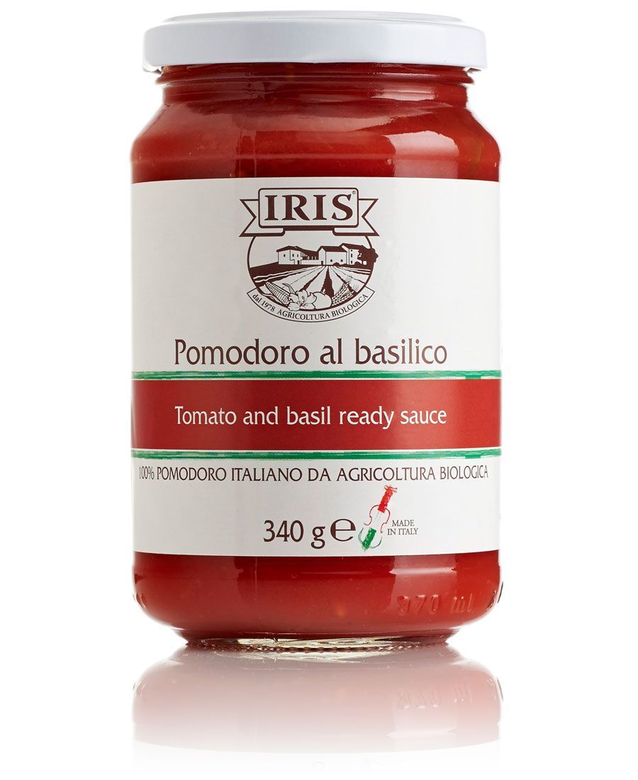 Polpa di pomodoro al basilico bio IRIS 340g (12 pezzi)