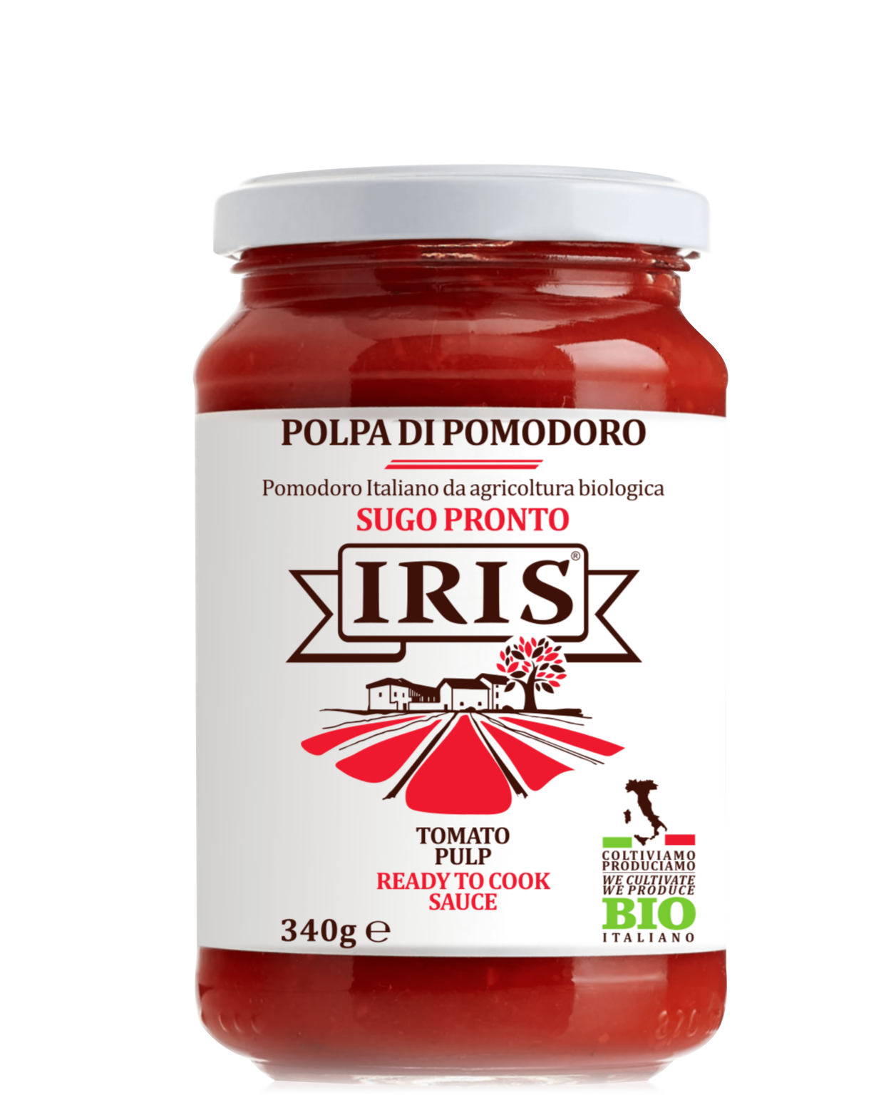Polpa di pomodoro semplice bio IRIS 340g (12 pezzi)